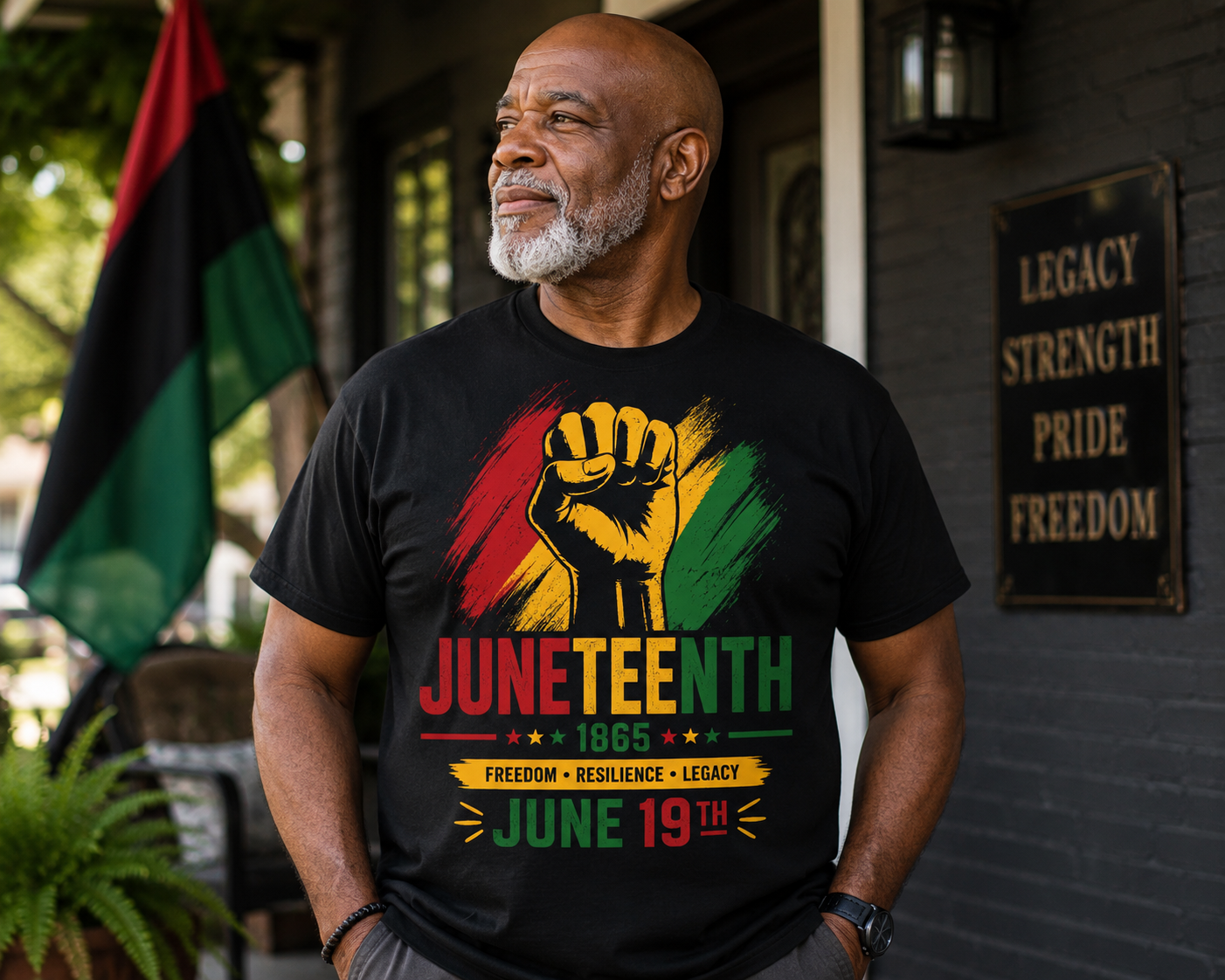 Freedom. Resilience. Legacy. Juneteenth Tee 1 (Men)