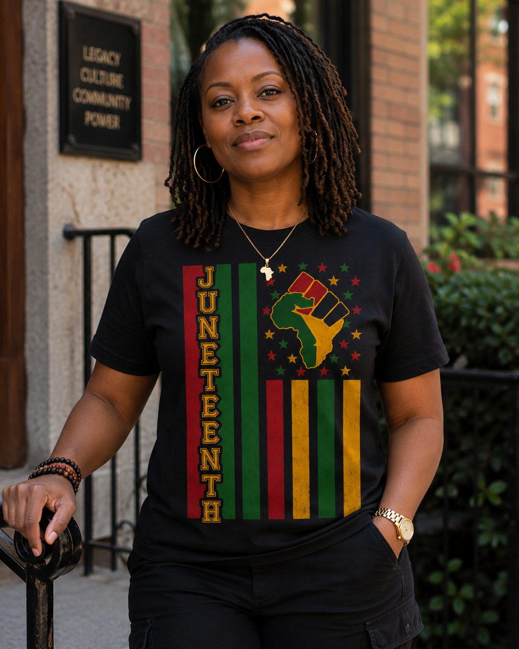 Juneteenth Power Flag 1 (Women)
