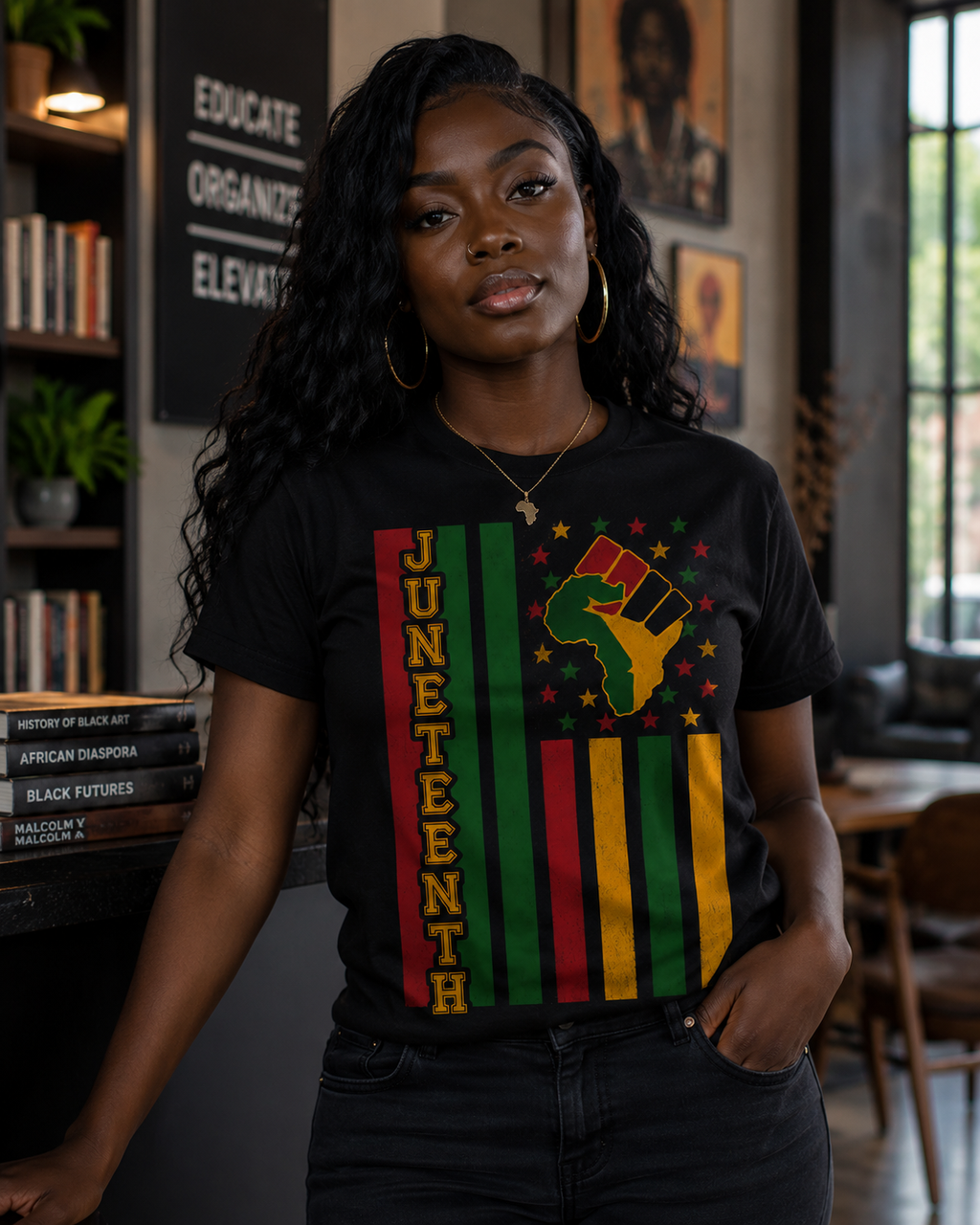 Juneteenth Power Flag 1 (Women)