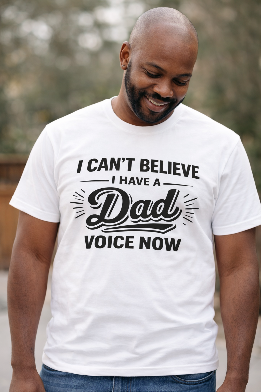Dad Voice Activated Shirt (White)