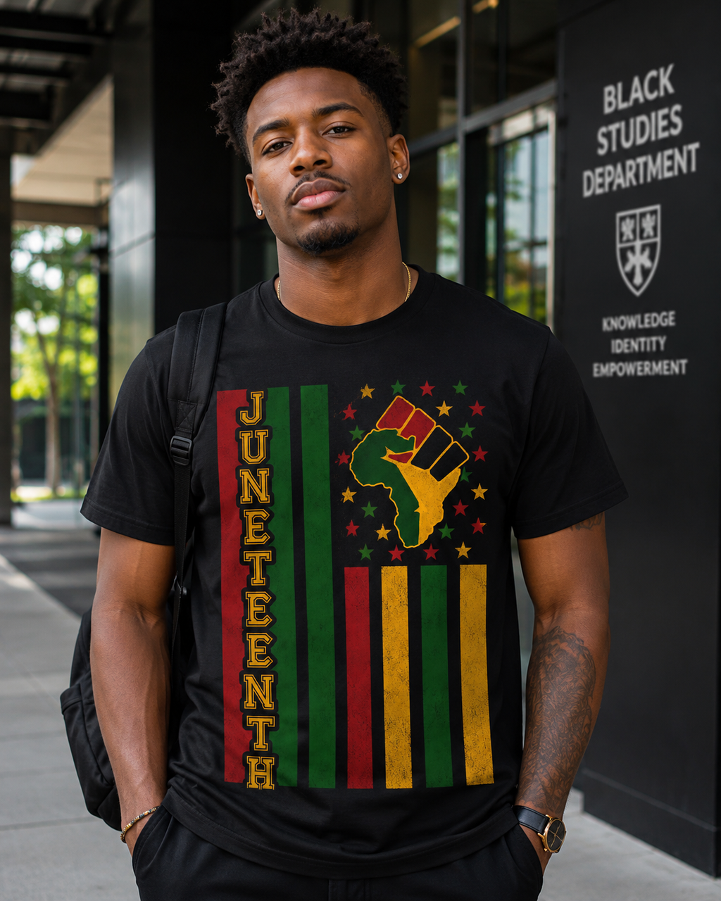 Juneteenth Power Flag Tee 1 (Men)