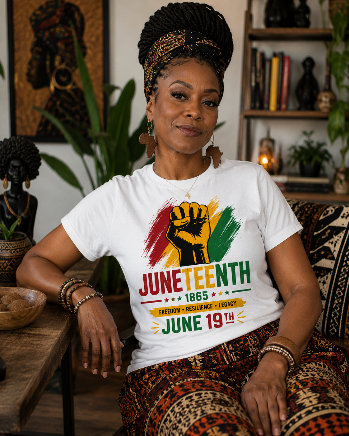 Freedom. Resilience. Legacy. Juneteenth Tee 2 (Women)